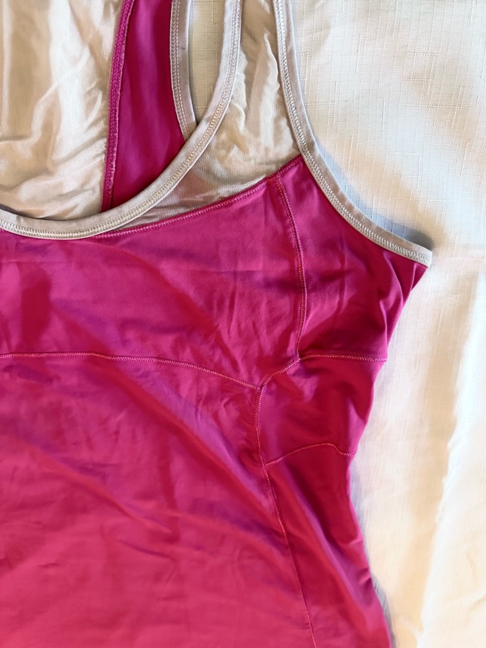 Pink Racerback Athletic Tank Top - Picture 6 of 13